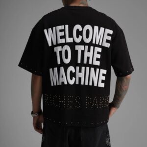 T-Shirt Noir Coupe Boxy